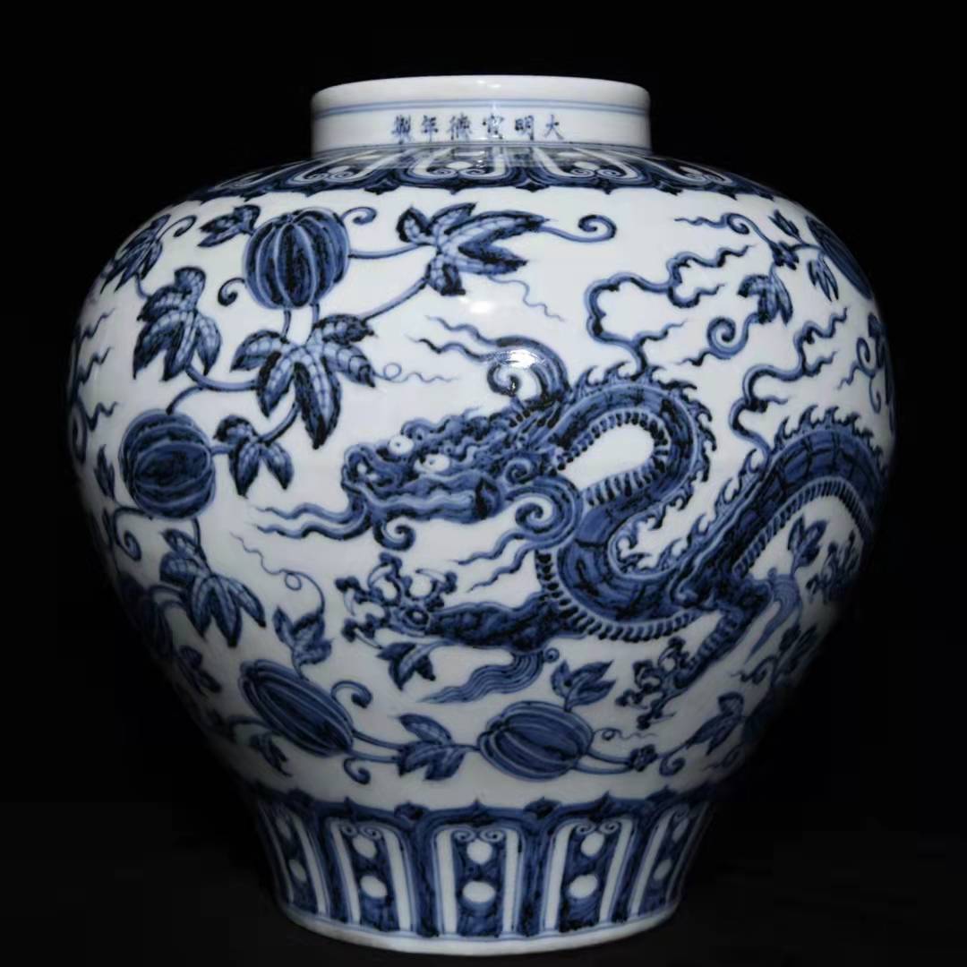 古花瓶，宣德銅製，古董，時代物 古花瓶，宣德銅製，古董，時代物 ▽鴻▽銅製 塗金 神獣紋 將軍