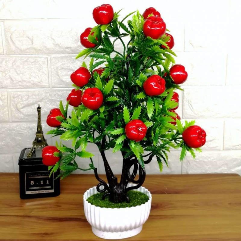 Simulation orange peach apple tree ornament fruit tree fake tree tree bonsai fake flower living room placement simulation potted plant