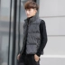 Vest nam mùa thu đông mùa thu Phiên bản Hàn Quốc của xu hướng cổ điển đẹp trai áo khoác xuống cotton ấm áp vest nam dày áo hoodie nam Áo vest cotton
