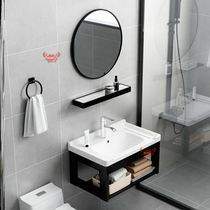 Hand basin cabinet combination small size integrated washbasin small apartment bathroom bathroom washbasin cabinet alone