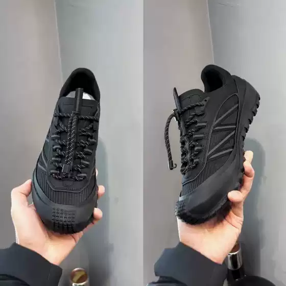 2026-1 New Men's Tech Fabric Casual Comfortable Shoes Trendy Versatile High-End Light Luxury Fashion European Goods