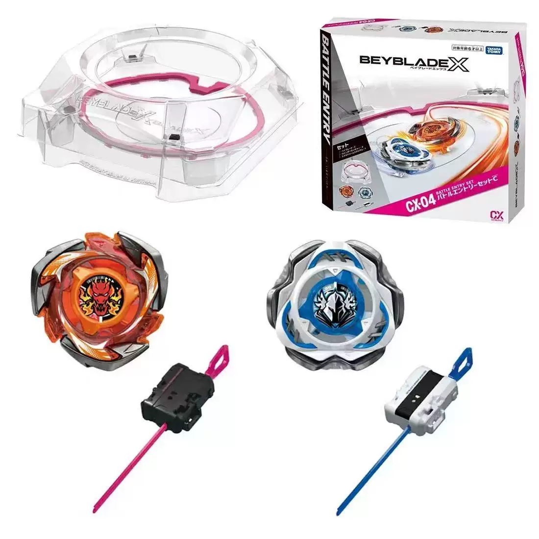 Юла (TOMY) Beyblade X BX-23 серия UX — ассортимент волчков и пусковых устройств