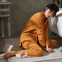 Mrs. Si Li pajamas female spring and autumn cotton long sleeves can be worn outside 2021 new autumn and winter cotton autumn home clothes
