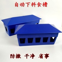 Pigeon feeder automatic anti-sprinkling plastic trough chicken automatic feeding trough pigeon supplies utensils pigeon utensils