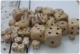 1-2-3-4-5-6cm rây gỗ rắn màu gỗ chính màu súc sắc xúc xắc kỹ thuật số xúc xắc bảng phụ kiện trò chơi - Trò chơi trên bàn