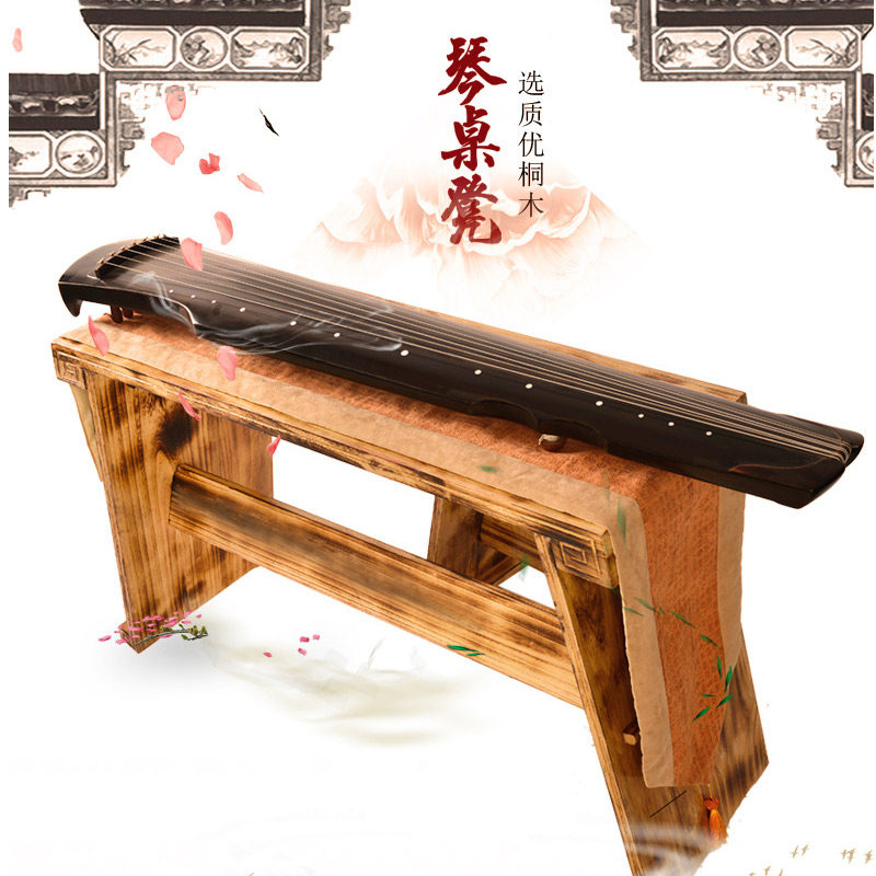 The Ancient Old Tung Wood Guqin Table Benches Table And Chairs Detachable Guqin Table Bench Double Layer Resonance Organ Table Light And Durable