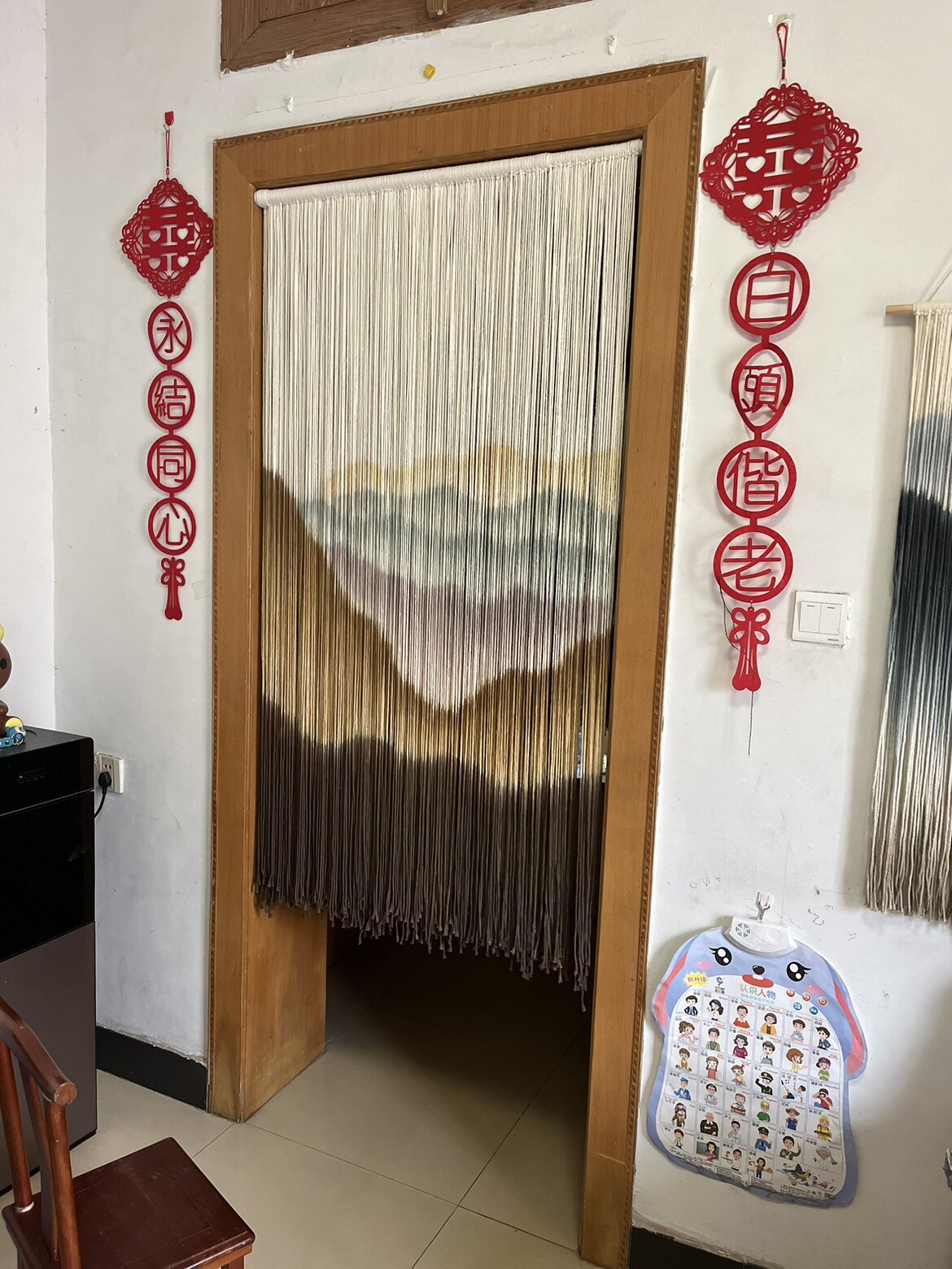 安朵手作纯手绘定制门帘:打造家居艺术氛围,风水帘的美学与实用性大揭秘 -线帘-淘宝百科网