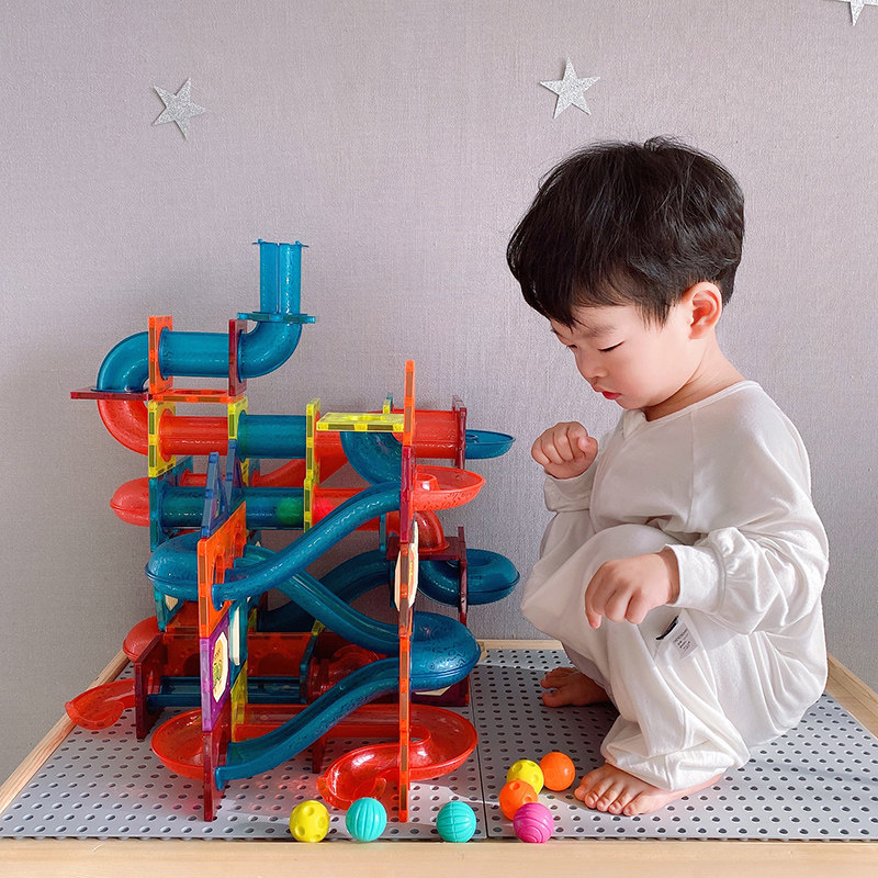 Newchy color window magnetic film children's educational magnet toys boys and girls intelligence development early childhood magnetic building blocks