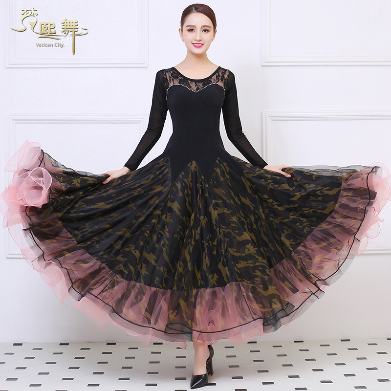 New Dancing Dress Competition National Standard Dancing Morden Dance Dress Ballroom Dress Ballroom Dancer Dress Waltz Costume Performance-Taobao