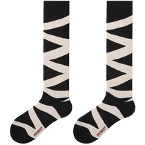 Thick Striped Trendy Socks Womens High Calf Socks Autumn Girls British Style Home Design High-Quality High Socks Cotton