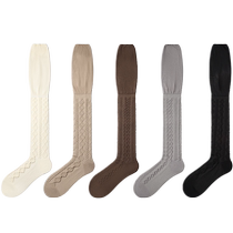 Piles of knee-high socks for women autumn and winter stockings thin leg knee pads non-slip stockings spring and autumn black ladies thigh socks