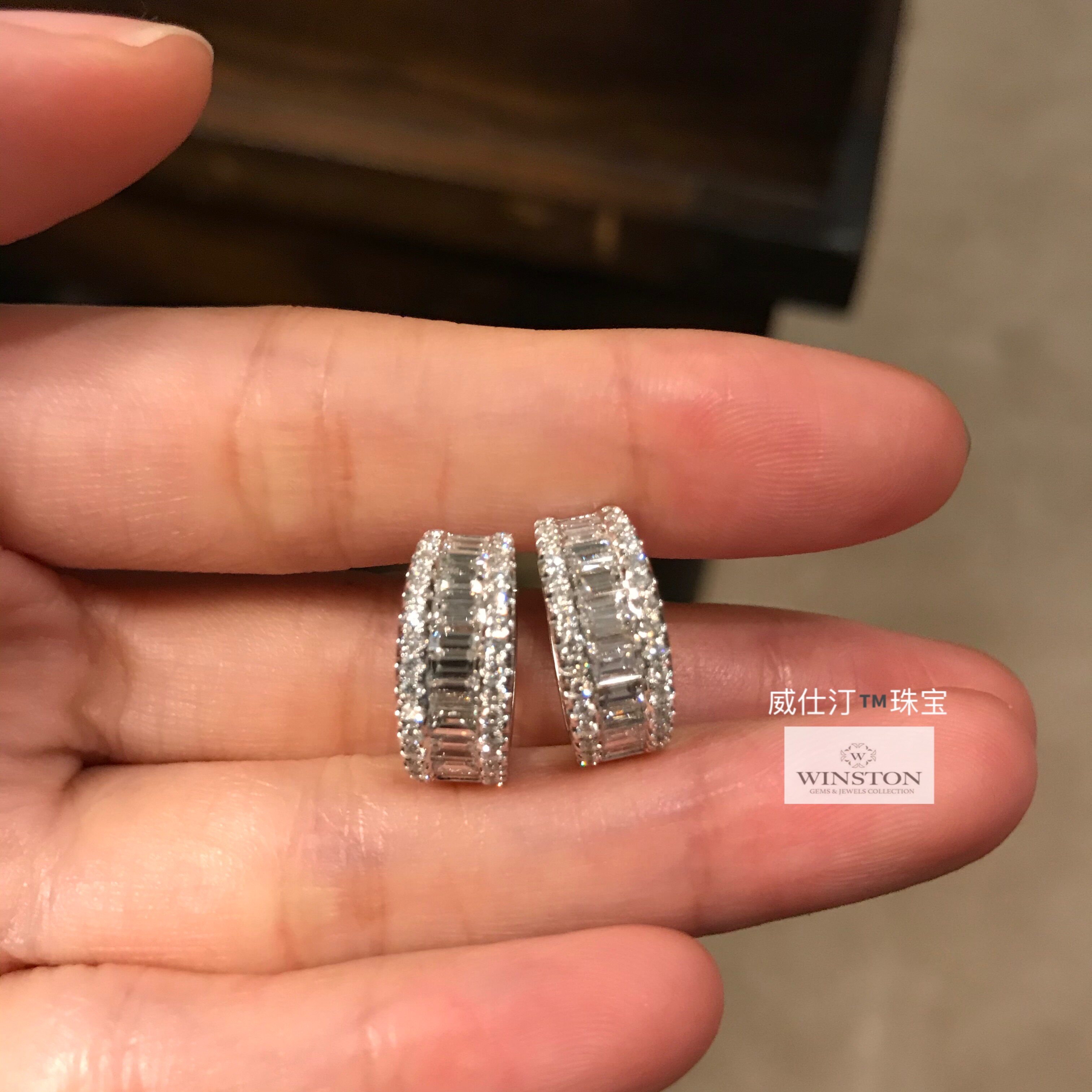 威仕汀珠宝重工款高规格配钻冰糖钻石耳扣耳环 :让你成为派对上的焦点!💎-耳饰-淘宝好物网