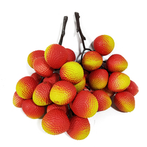 Simulation litchi string fake fruit decoration window display decoration green tyrant simulation fruit model photography props