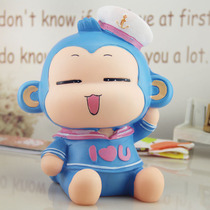 Not afraid to fall Creative cute oversized monkey piggy bank Cartoon piggy bank Children piggy bank birthday gift