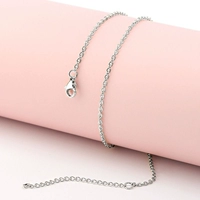 Плоское ожерелье по перекрестке 45+5 см