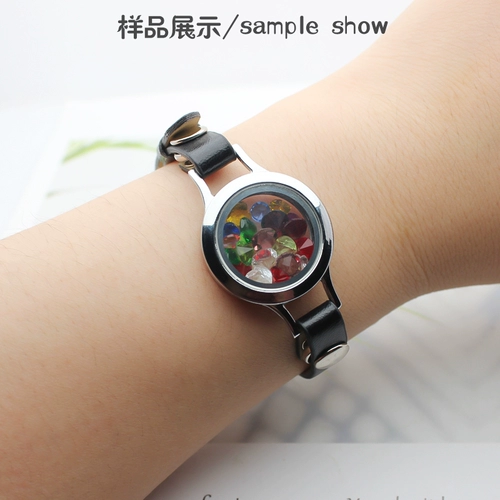 Ремешок для часов, браслет, стеклянные часы, открывающийся кулон, металлический аксессуар