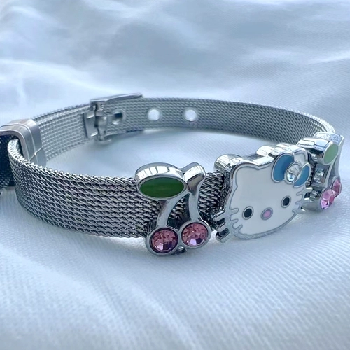 Розовый аксессуар, мультяшный милый браслет для влюбленных, 2 карат, подарок на день рождения