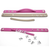 Полиуретановый браслет с буквами, металлический аксессуар, аксессуары