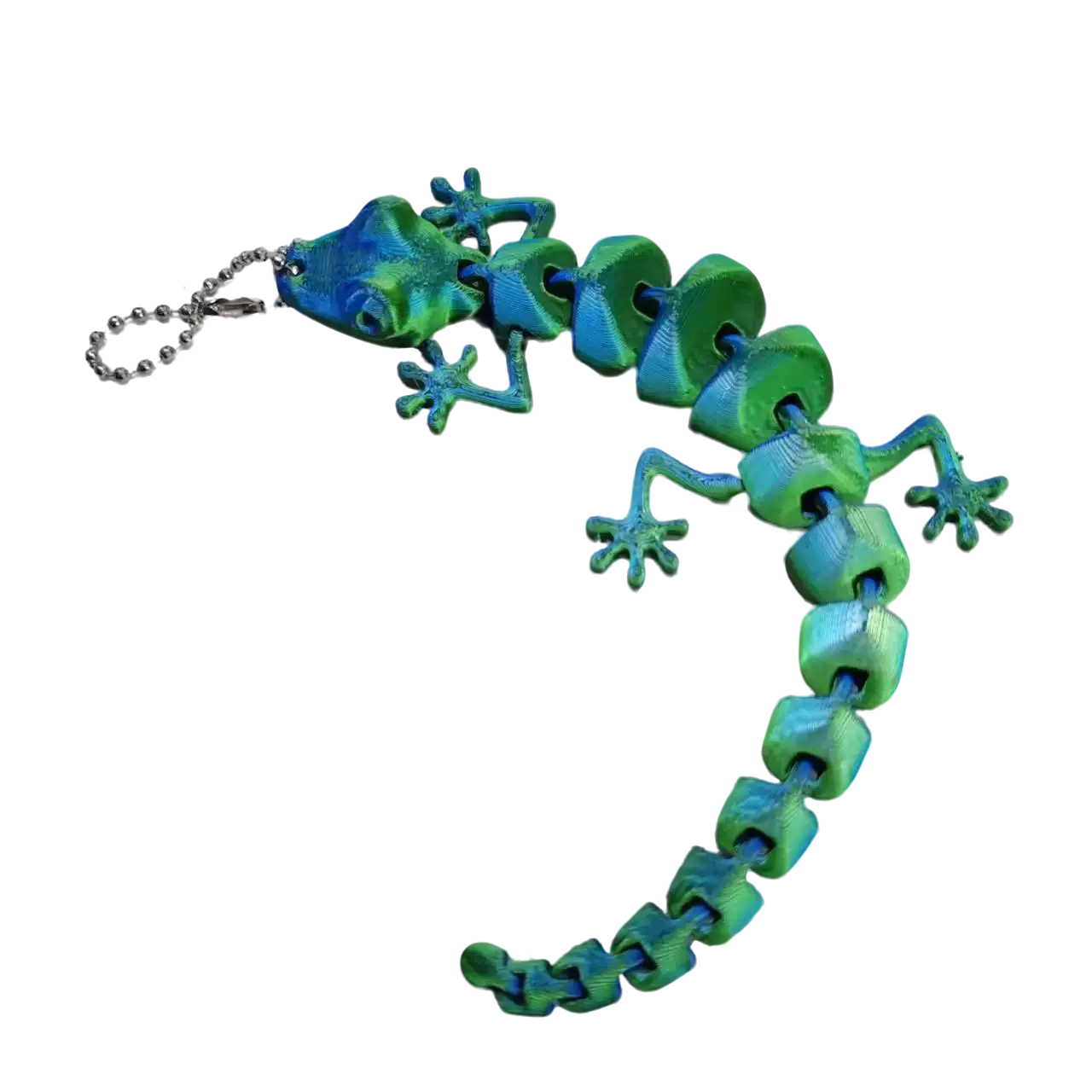 3D打印萌宠风潮：壁虎形态一体关节可动逗猫玩具