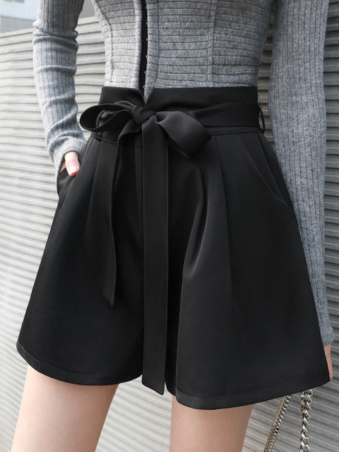 Floral Shorts for Women, Summer Thin Style, 2025 New Model, Loose Fit, High-Waisted Chiffon, Casual Wide-Leg A-Line, Slimming