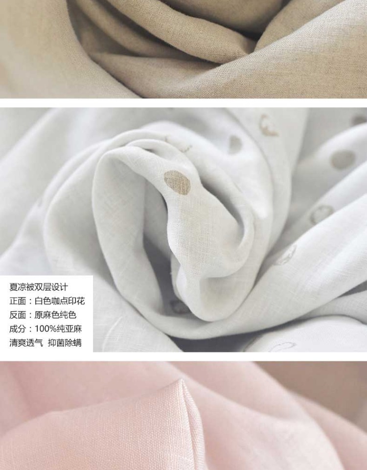 Pháp nhập khẩu vải lanh tinh khiết in chăn hai lớp ngủ trưa chăn đơn giải trí đầu gối chăn - Ném / Chăn mền nỉ nhung