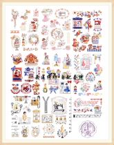 French imported DMC cross stitch self-matching kit drawing printing LBP French magazine handmade letter