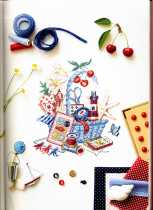 French imported DMC cross stitch self-matching kit drawing printing VE studio-beach sewing basket