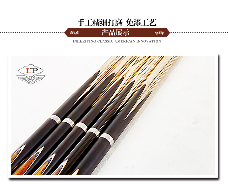 LP Club Xử Lý Pool Cue Bi Da Đen 8 Đầu Nhỏ Billiard Bar Trung Quốc Đen Tám Pool Cue 10 mét găng tay bi da	
