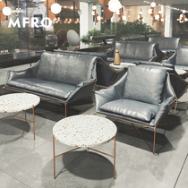 Bar Café Net Red Milk Tea Sweets Shop Cassette Negotiation for sale House Talk Leisure sofa Water grinding stone table and chairs Composition