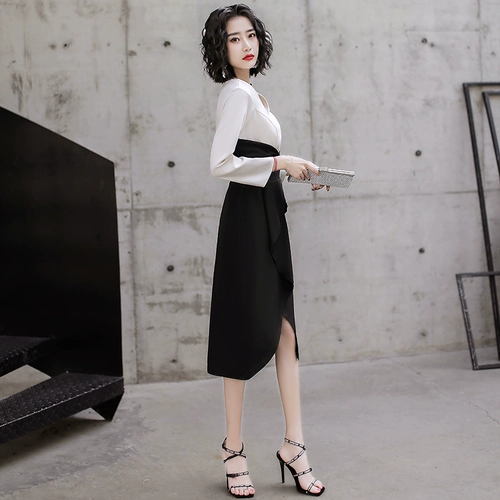 Элитное вечернее платье, французский стиль, изысканный стиль