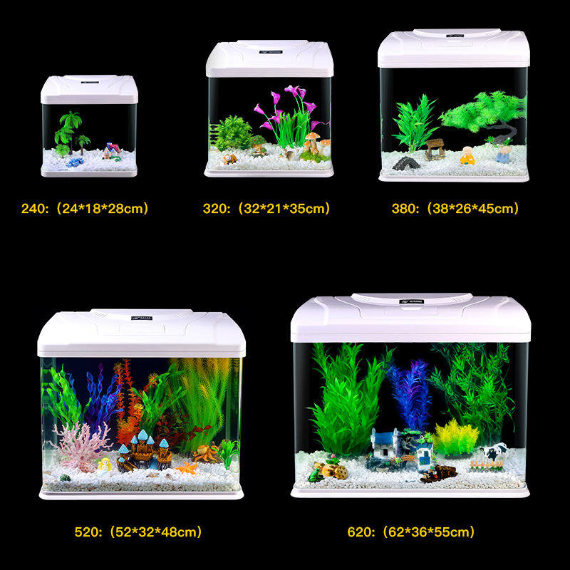 2021 net red fish tank new living room small light luxury exquisite mini self-circulation with oxygen free water change one