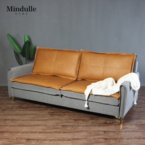 Nordic home leather cloth combined with sofa office coffee table combination threesome simple modern living room rest and leisure chair