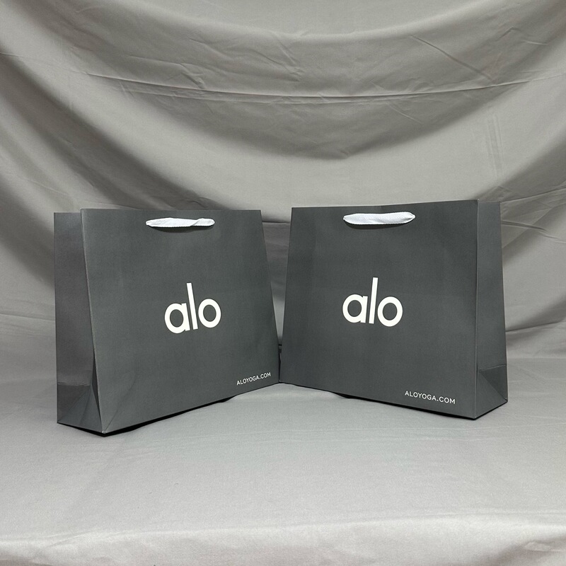 Alo Paper Bag Alo Paper Bag Boutique Shopping Bag Original Clothing Packaging Bag Original Storage Bag Gift Bag