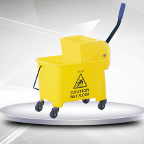 Mop bucket Single bucket mop water squeezer Household water squeezer Tussah bucket cleaning bucket Double bucket Hand pressure water squeezer cloth