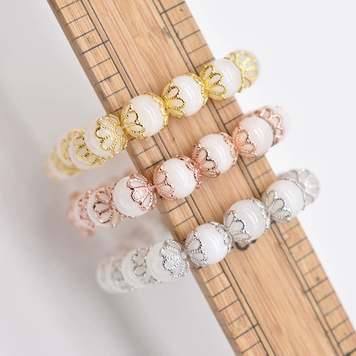 Импортные бусины, ожерелье, подвеска, серьги, 14 карат