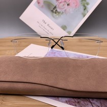Ultra-light ultra-tough high-end fashion literary men and women frameless beta titanium pure titanium thickening myopia eye frame T2076