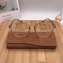 Net Red fashion trend polygon TR-90 men and women full frame myopia frame can be equipped with degree 12280