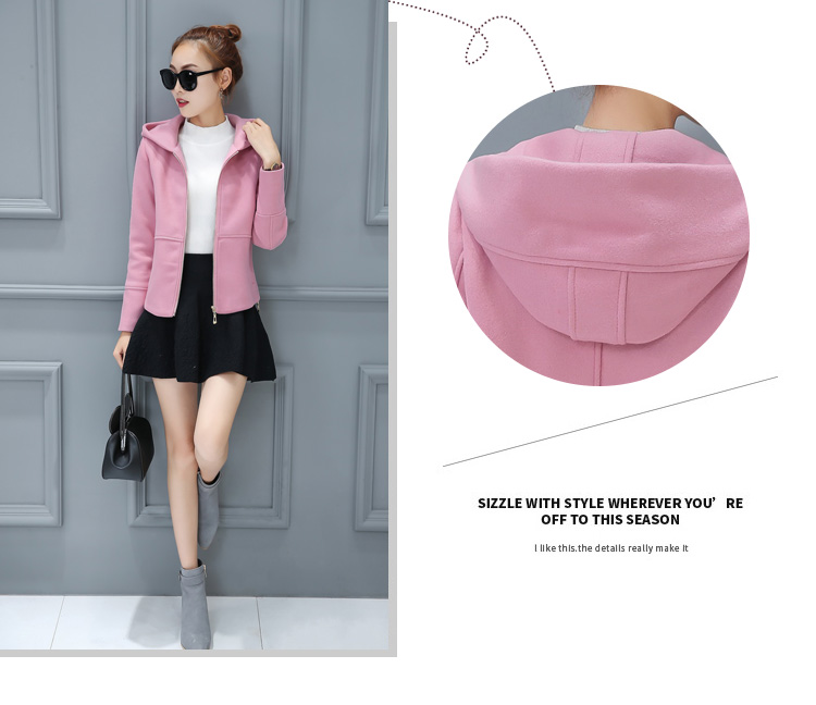 Mùa thu mới của phụ nữ tóc ngắn len mùa xuân Áo khoác nữ Nizi Quần áo cardigan mùa đông Phiên bản Hàn Quốc của thủy triều nhỏ mẫu áo khoác ngắn đẹp