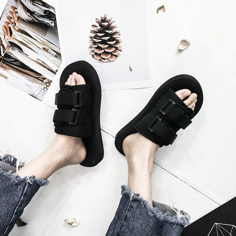 Men's Summer Outdoor Slippers 2026 High-End Style Edison Chen Trendy Brand Internet Celebrity Hot-Selling Unisex Beach Slide Sandals