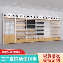 Mingchuang shelf boutique jewelry mobile phone accessories adhesive hook store excellent product display rack maternal and child stationery Pet Display Cabinet