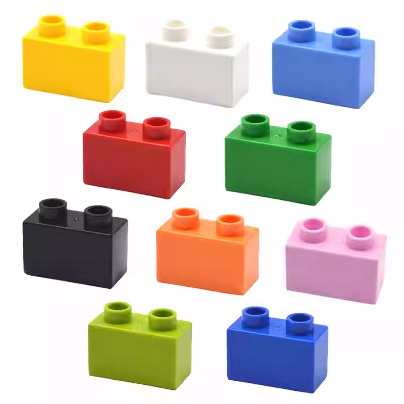Compatible with Lego Large Brick Pieces, 2-Hole High-Grade Thick Brick Accessories, 1X2 Loose Parts, Children's Building Toy Basics Compatible with Lego Large Brick Pieces, 2-Hole High-Grade Thick Brick Accessories, 1X2 Loose Parts, Children's Building Toy Basics