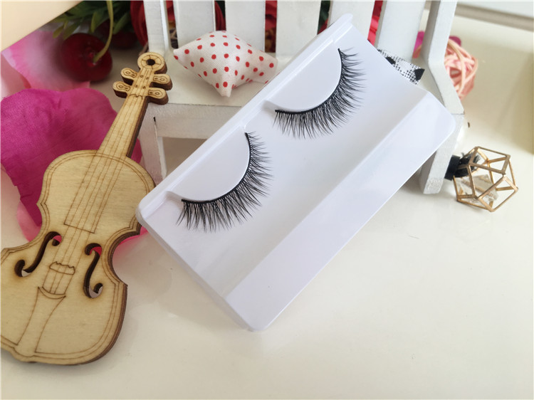 Một hộp gồm 15 cặp lông mi giả 023 đuôi mắt dài tự nhiên mô phỏng chéo lông mi trang điểm nude tươi lông mi giả tự nhiên