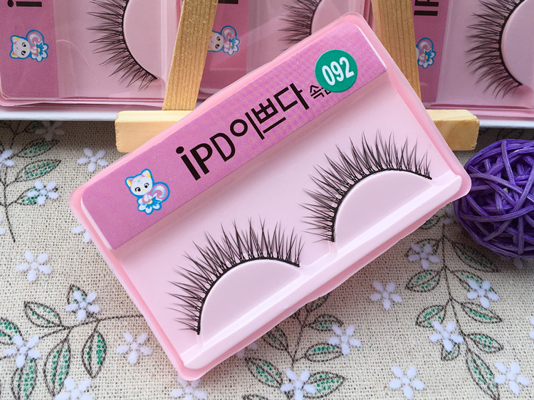 Hàn Quốc mèo con lông mi giả 092 tự nhiên cụm cụm thực tế trang điểm nude trực tiếp 20 cặp A-45 mi giả red cherry