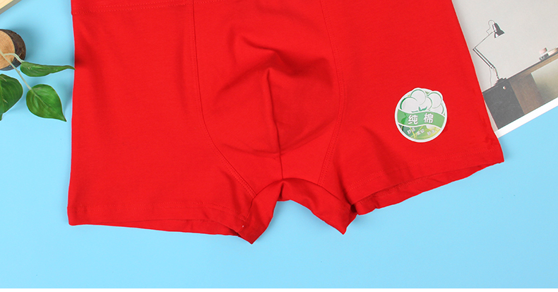 Hai thẻ Duf nam đồ lót cotton nam boxer cotton mid-solid solid co giãn cotton bốn điểm quần quần sip