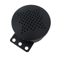 57mm speaker shell small speaker plastic shell 61MM voice broadcast alarm round ABS rubber shell self-locking type