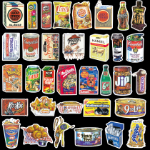 37 spoofs and funny creative luggage stickers suitcase stickers skateboard guitar waterproof cartoon graffiti stickers