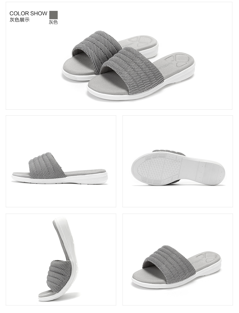Aerosoles / 17 mùa hè đế bằng phẳng đặt chân sọc thời trang đế mềm siêu nhẹ thoải mái dép nữ thoải mái - Dép giày dép nữ