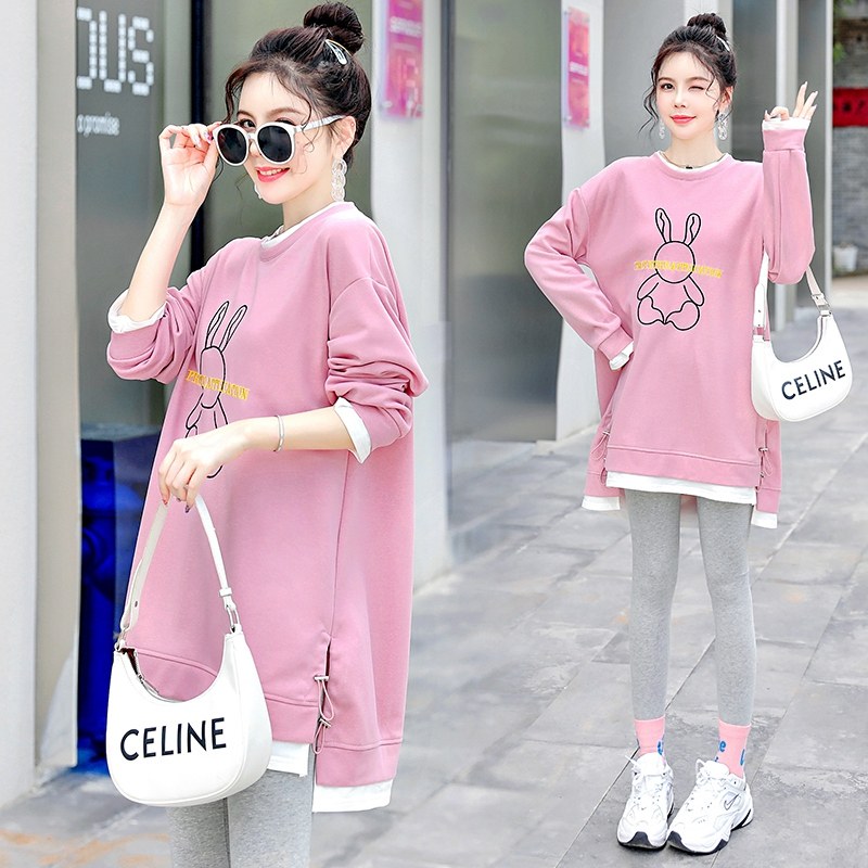 Pregnant Woman Blouses Spring Dress Suit Fashion style T-shirt pure cotton spring gestation woman dress spring and autumn clothing with long sleeve foreign dress