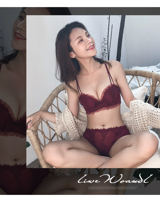 Sexy cô gái nửa cốc đồ lót ren trên bộ sưu tập tập hợp bên ngoài mở rộng ngực nhỏ mà không vành áo ngực thoải mái thiết lập áo ngực