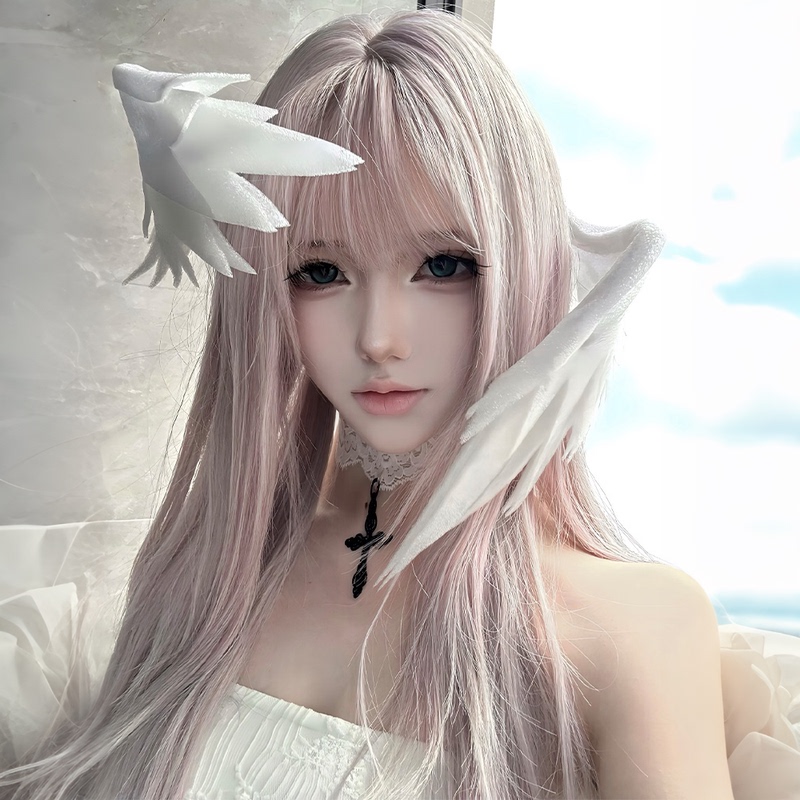 Wig for Women, Full Head Wig, Girl Group Hair Color, Lolita Pink Long Straight Hair, Natural Fluffy Synthetic Hair, Daily Wig Set Wig for Women, Full Head Wig, Girl Group Hair Color, Lolita Pink Long Straight Hair, Natural Fluffy Synthetic Hair, Daily Wig Set
